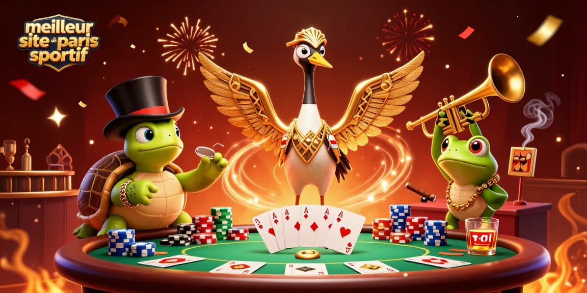 Pariez comme jamais sur le meilleur site de paris sportif avec une scène animée colorée et festive.