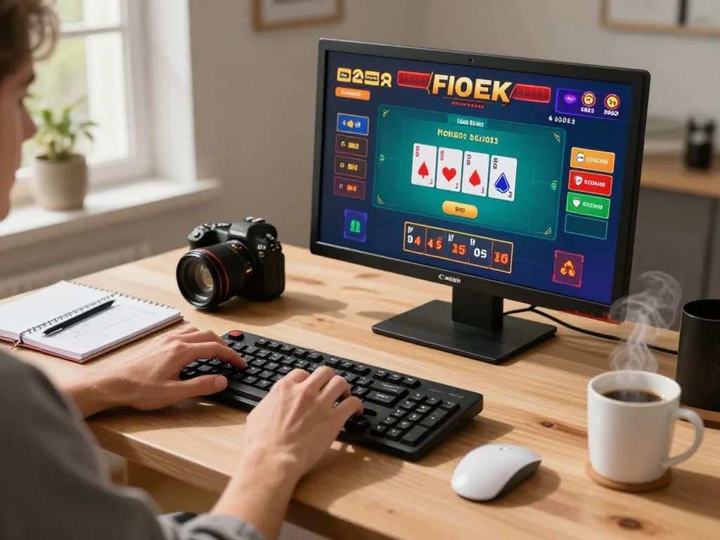 Bergabung dalam sesi online, fokus pada permainan poker di rumah sambil menggunakan tautan hoki77 untuk akses.