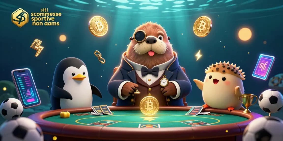 Scopri i migliori siti scommesse sportive non AAMS con un divertente tricheco che gioca a poker sott'acqua
