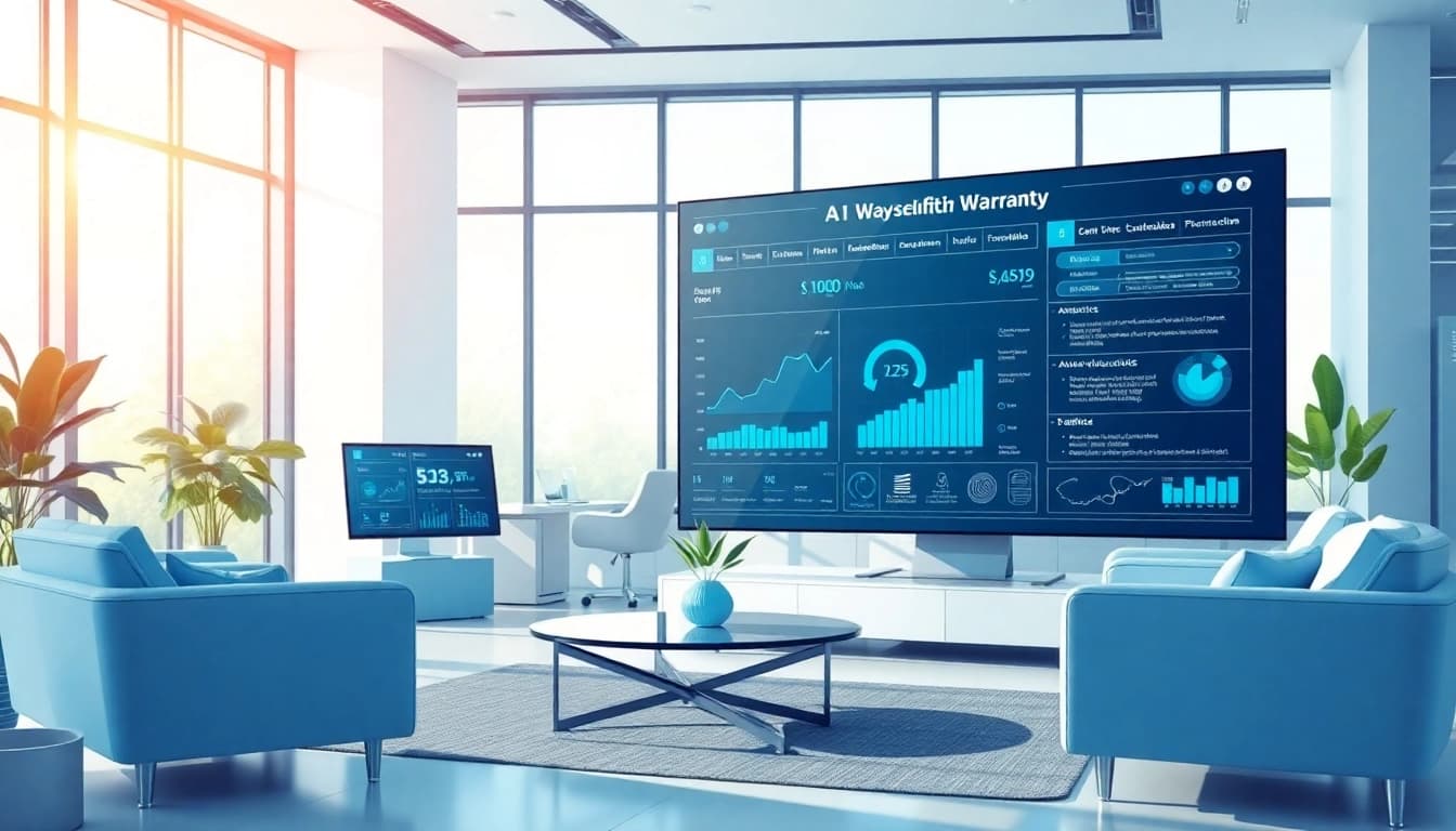 Showcasing the interface of an AI powered warranty company managing warranty claims with automation technology.