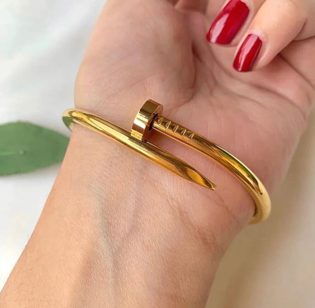 Nail bangle in Gold &amp; Diamond Styles | London Diamond Online