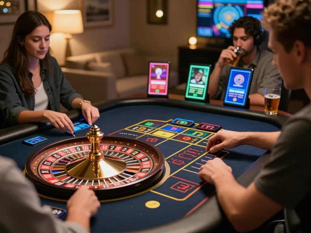 Experience GEM88 live online roulette with immersive gameplay from home users engaging with mobile devices