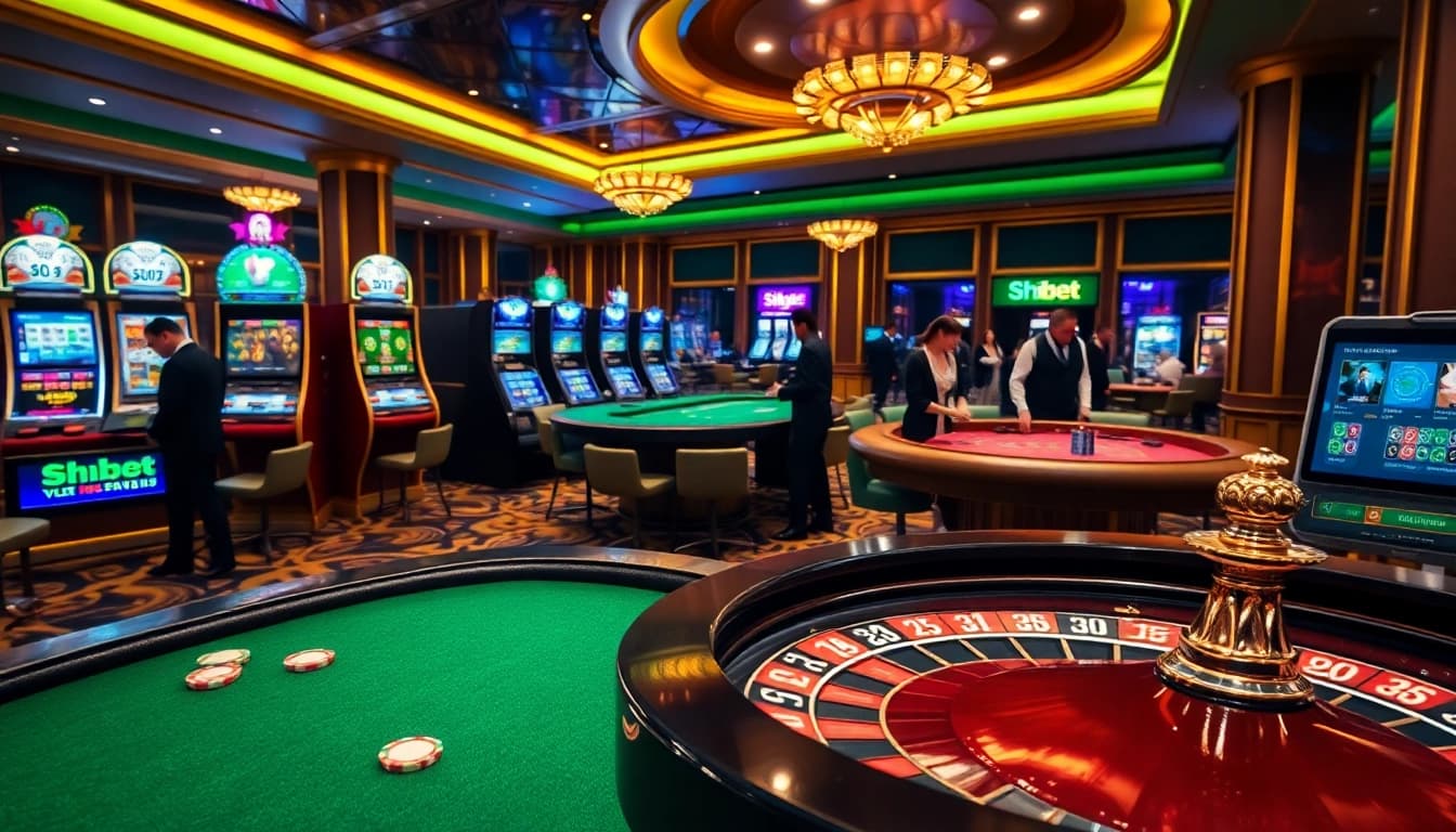 Experience thrilling gameplay at Shbet with vibrant casino tables and engaging betting activities.