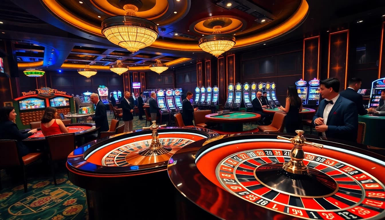 Experience the thrill of gambling at https://rr88.wales/ with elegant casino interiors and exciting game action.