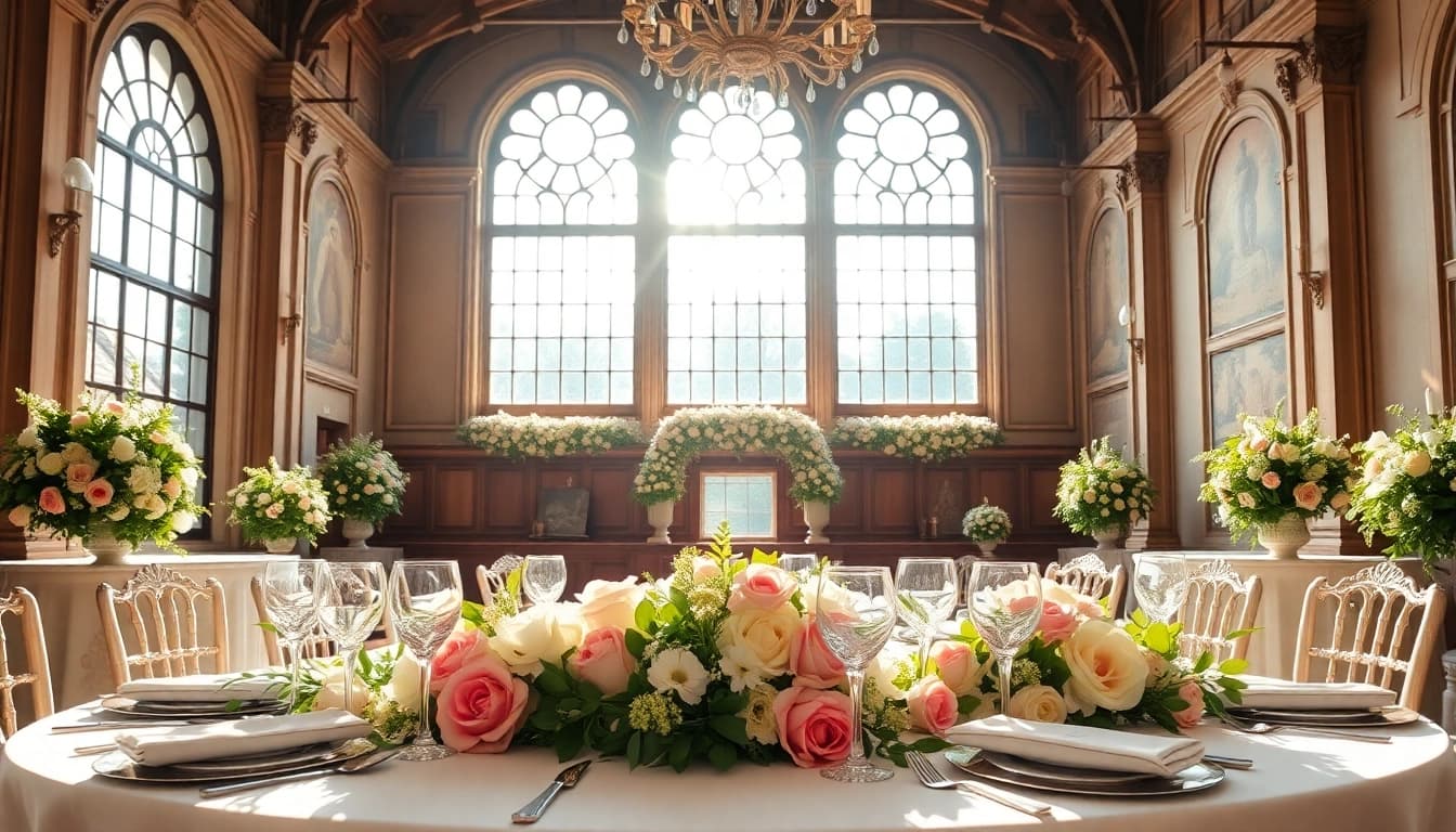 Celebrate your love in a stunning Jacksonville Wedding Venue with elegant table settings and historic charm.