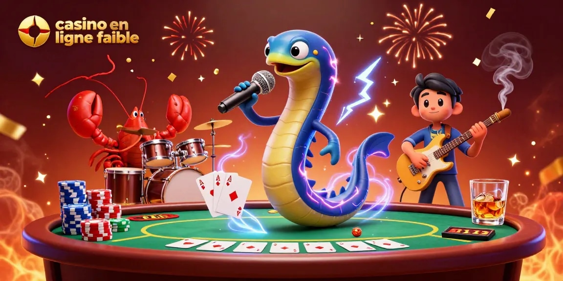 Profitez des machines à sous et des jeux de poker sur un casino en ligne fiable avec des personnages sous-marins festifs.