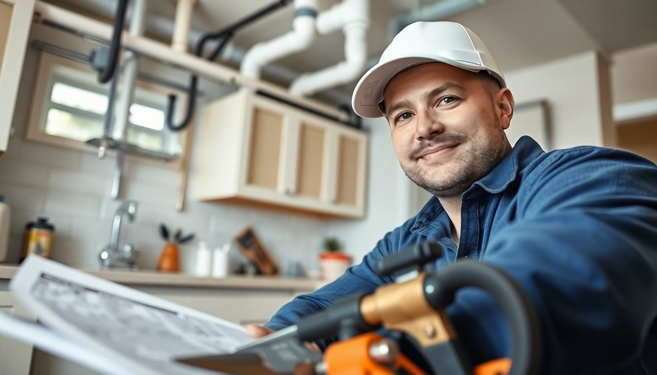 Skilled technician conducting whole house repiping services Clearwater FL showcasing new pipes installation.