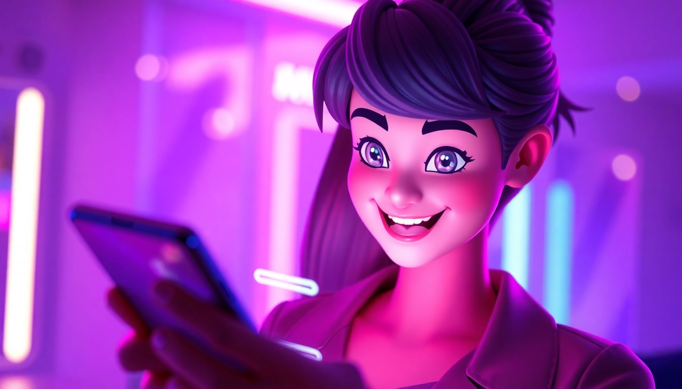 Engaging chat interface illustrating a lively ai sexting conversation with animated emojis.