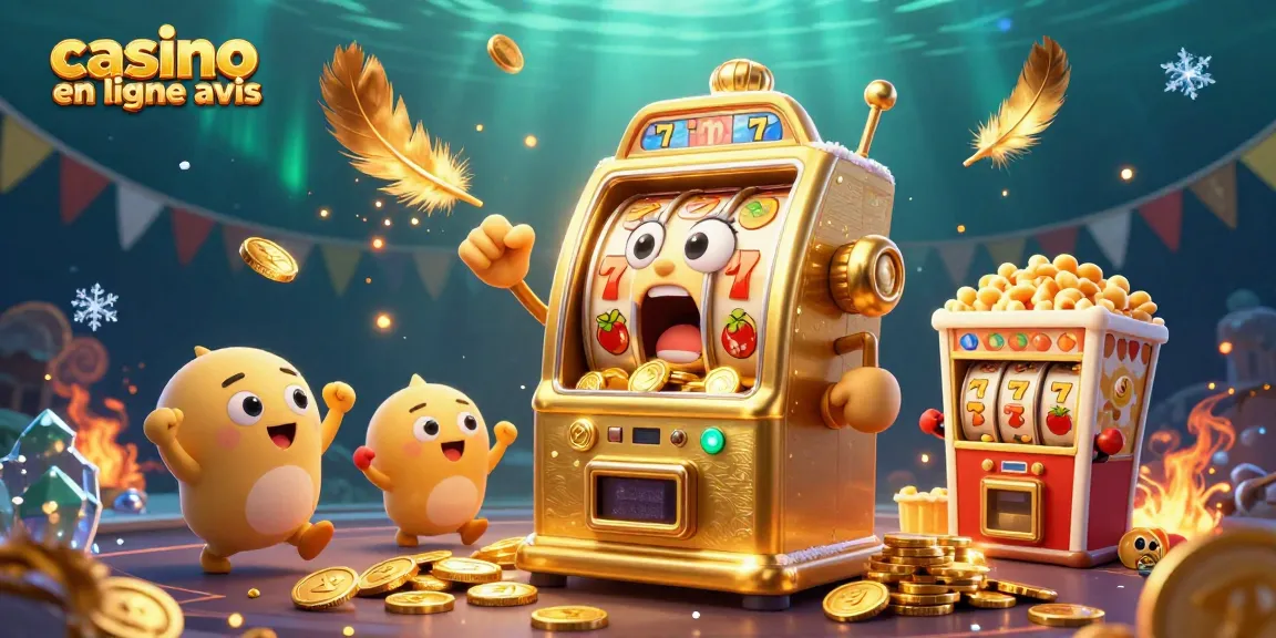 Avis sur les casinos en ligne : machines à sous en fête avec jackpots et pièces d'or
