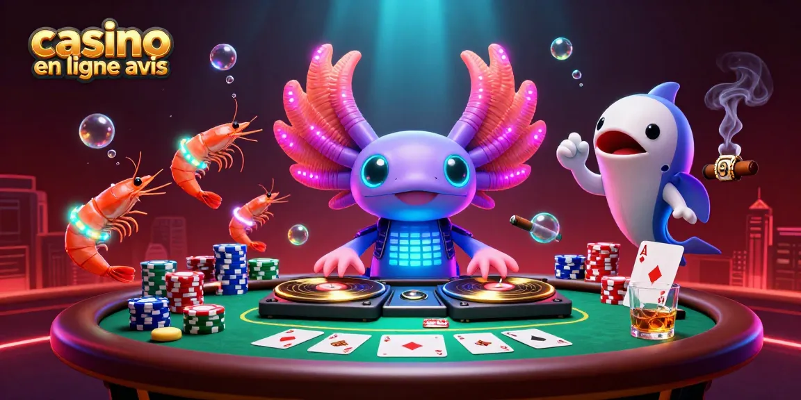 Découvrez l'avis sur les casinos en ligne avec une ambiance festive sous-marine pleine de personnages animés.