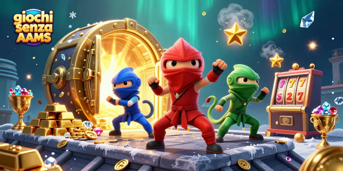 Scopri emozioni con giochi senza AAMS, canalizzati da un trio di camaleonti ninja in azione.