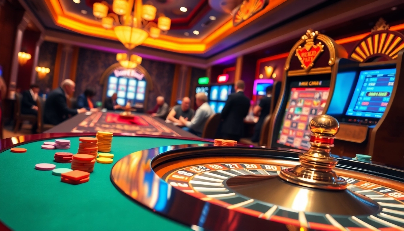KPI4D players engage strategically at a vibrant casino roulette table with colorful chips.