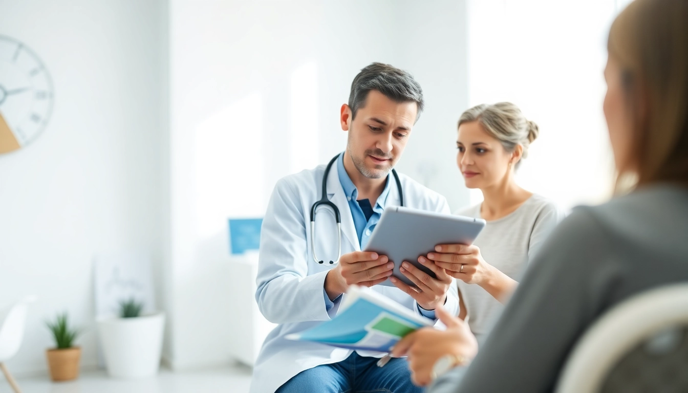 Enhance your Health with a guided consultation between doctor and patient in a serene atmosphere.