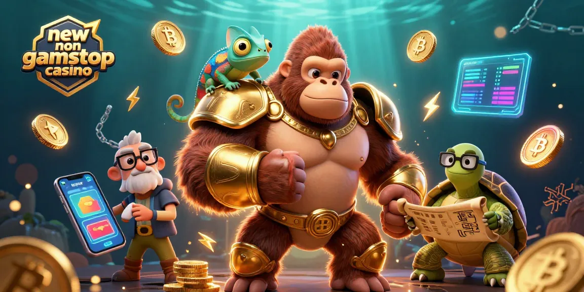 Engage with the new non gamstop casino in an energetic underwater scene featuring vibrant 3D characters.