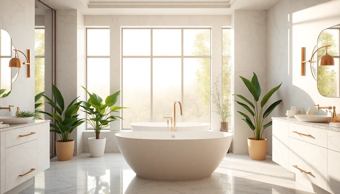 Transform your space with elegant bathrooms featuring luxurious designs and serene atmospheres.