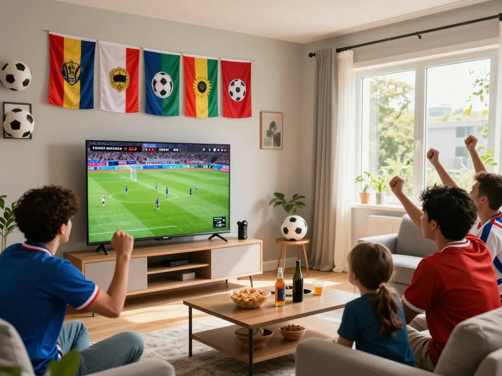 Cakhiatv 24h live sports viewing experience with fans enjoying a football game.