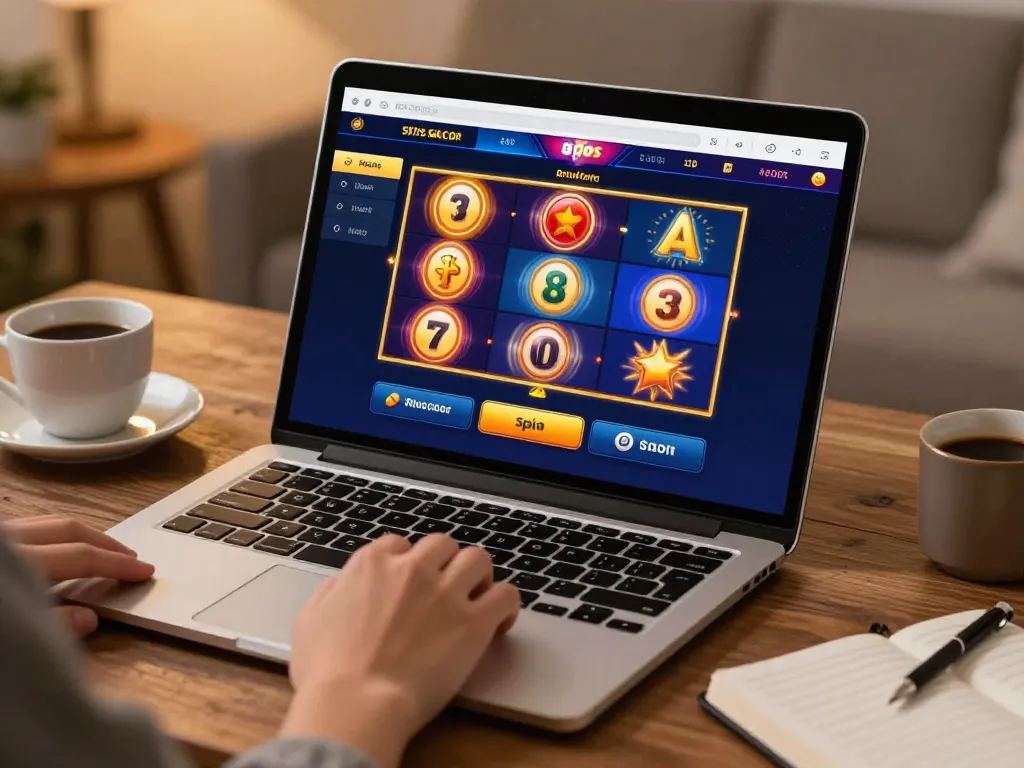 Experience the thrill of playing situs slot gacor in a cozy online gaming setup.