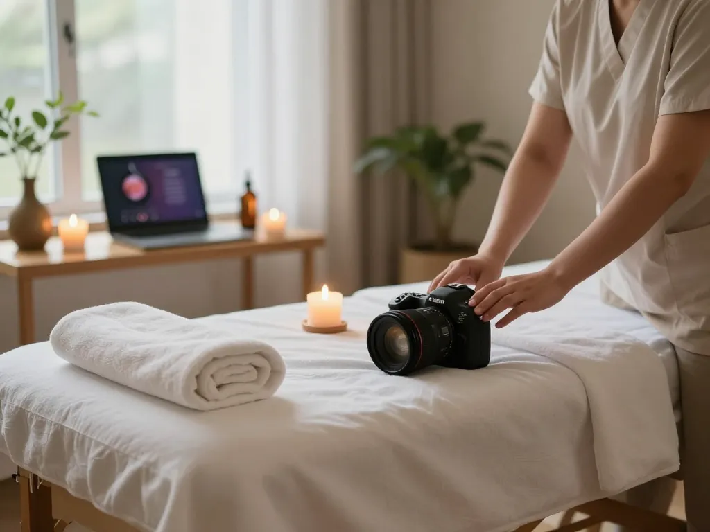 Experience ultimate rejuvenation at https://www.makangs.com/region/국내/서울-/마사지-스웨디시 with soothing ambient lighting and aromatic oils in a relaxing treatment room.