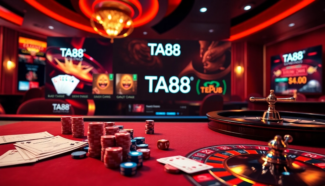 Players enjoying online casino games at TA88, expressing excitement and engagement.