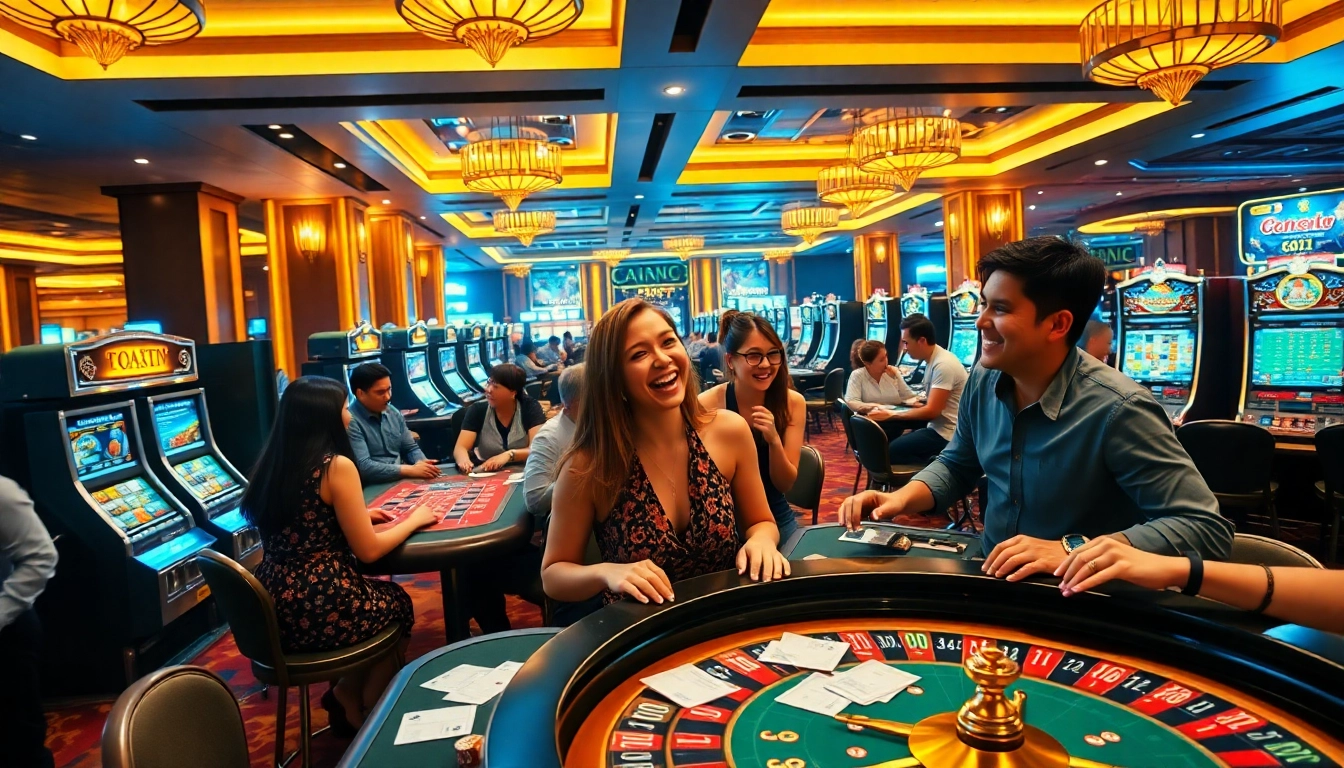 Experience the thrill of BK8Thai ทางเข้า with vibrant casino action and excited players.