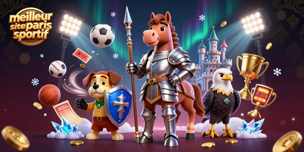 Découvrez le meilleur site de paris sportif avec une illustration captivante de chevalier et de sport.