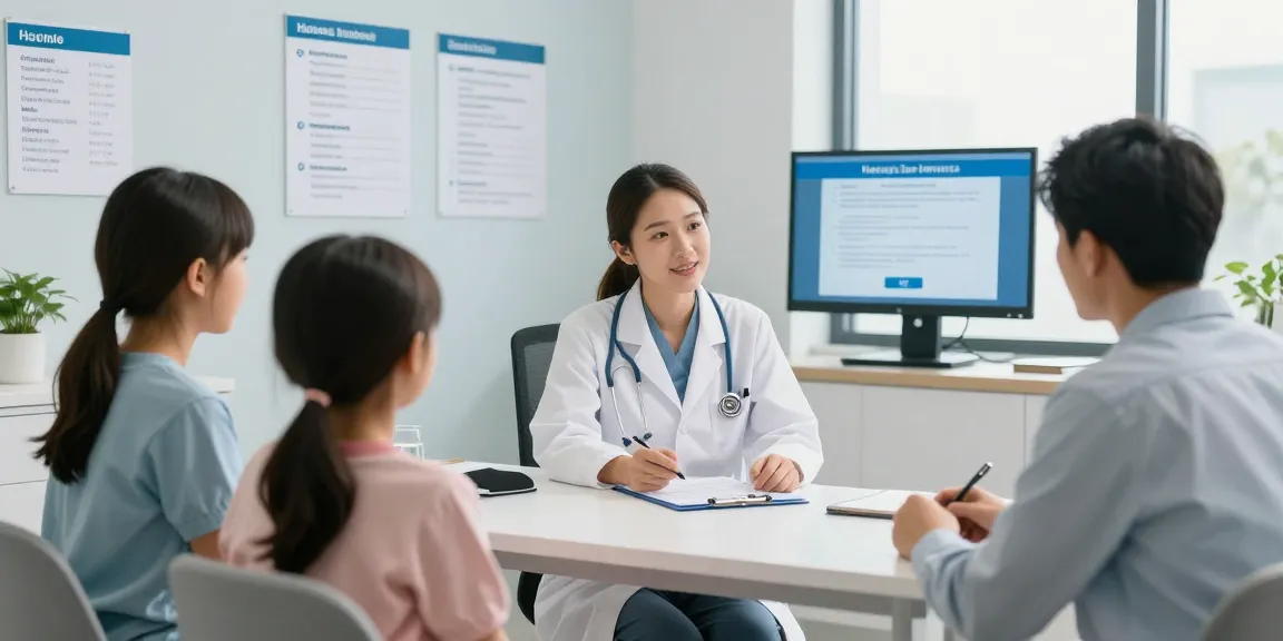 Discussing the ACA family glitch with healthcare provider in a modern clinic setting.