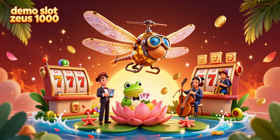 Spin to win with this vibrant demo slot zeus 1000 scene featuring engaging gambling elements.