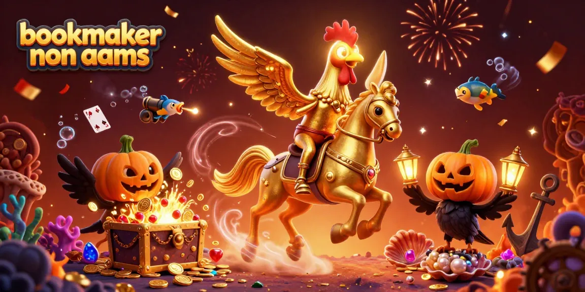 Scopri i bookmaker non AAMS in un'illustrazione vivace e accattivante, ricca di dettagli e divertimento.