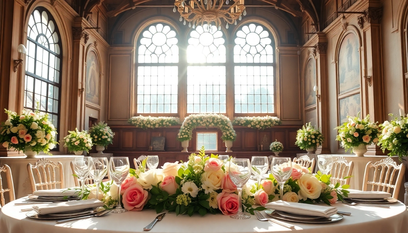 Celebrate your love in a stunning Jacksonville Wedding Venue with elegant table settings and historic charm.