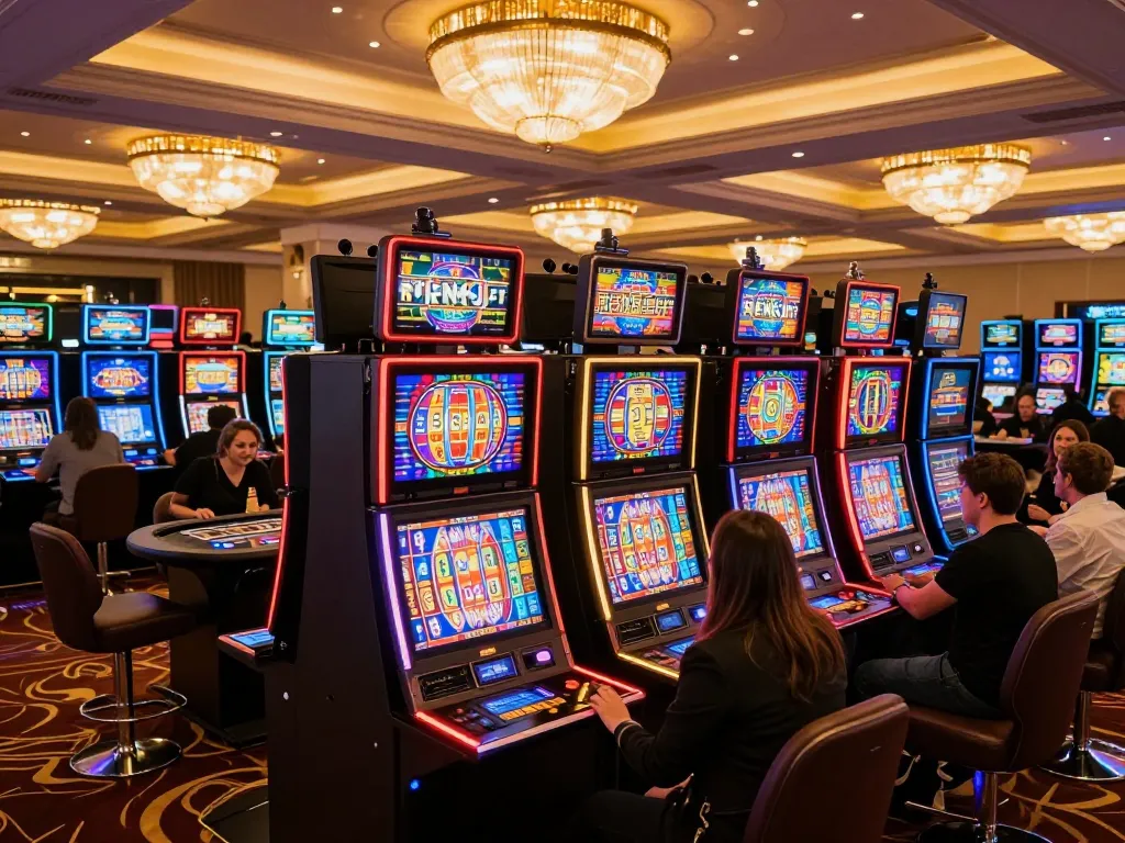 Cakhiatv streamers enjoying live sports betting at a high-energy venue, showcasing vibrant gaming atmosphere