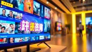 오징어티비의 생생한 스트리밍 플랫폼 인터페이스를 보여주는 이미지