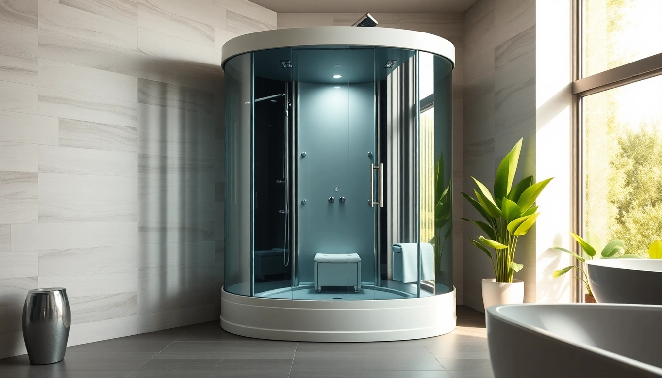 Erleben Sie die moderne sonni Duschkabine mit eleganten Glasdetails im Badezimmer.