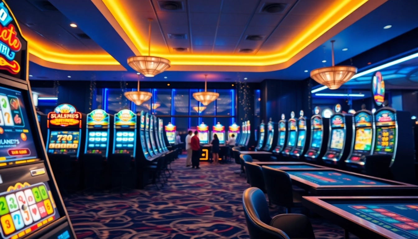 Engaging environment showcasing the best online casino Canada experience with lively gaming tables.