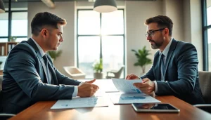 신용카드 현금화 조언을 받는 고객과 전문가의 상담 모습