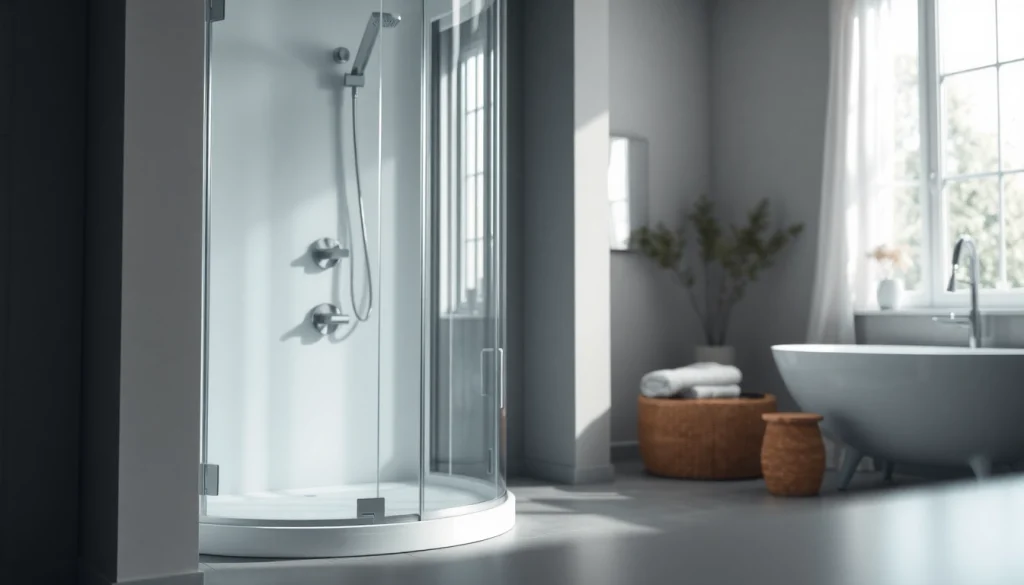 Erleben Sie die duschkabine 90x90 komplett in einem modernen Badezimmer mit elegantem Design.