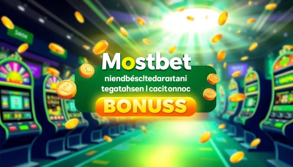 Mostbet tekrarlanan depozit bonusu ilə bağlı cazibədar təklif təqdim edən online kazino görüntüsü.