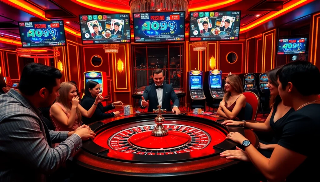 Experience the thrill of gaming at PS99 COM with an exciting roulette table and chips.