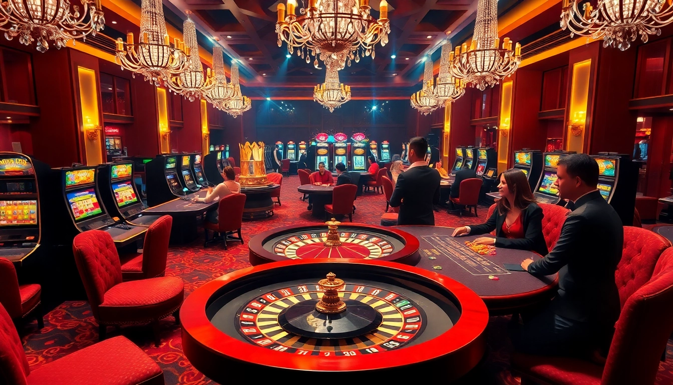 Situs deposit 5k menawarkan suasana yang menarik dengan meja poker, roda roulette, dan mesin slot yang berwarna-warni.