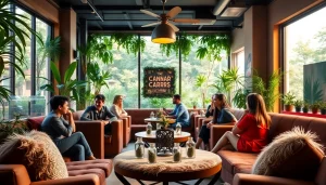 Clubs Cannabis Lloret De Mar, ambiance chaleureuse d'un lieu social pour les amateurs de cannabis.