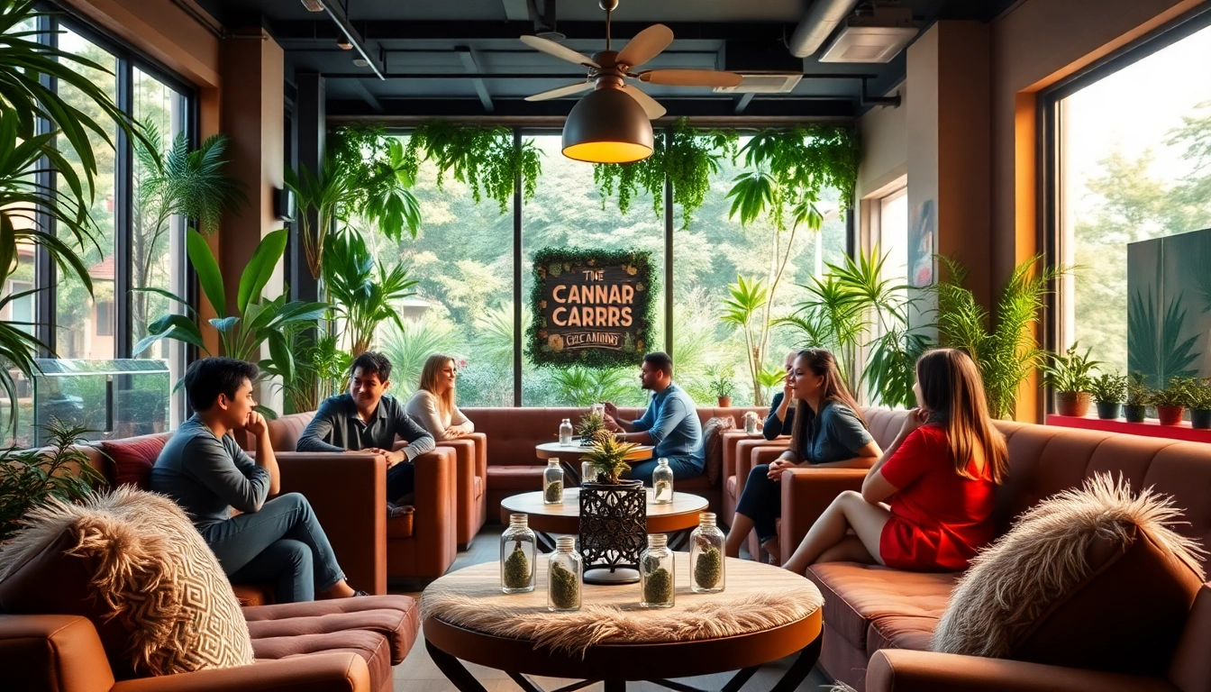 Clubs Cannabis Lloret De Mar, ambiance chaleureuse d'un lieu social pour les amateurs de cannabis.