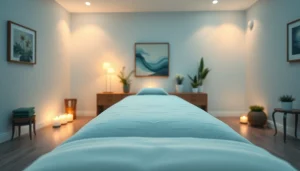 Relaxing massage therapy room interior showcasing services from https://forumup.org/ with calming ambiance.