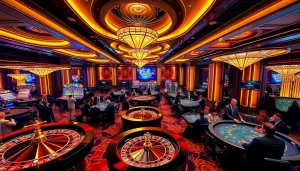Experience exciting gambling at SHBET with dynamic casino games and vibrant scenes.