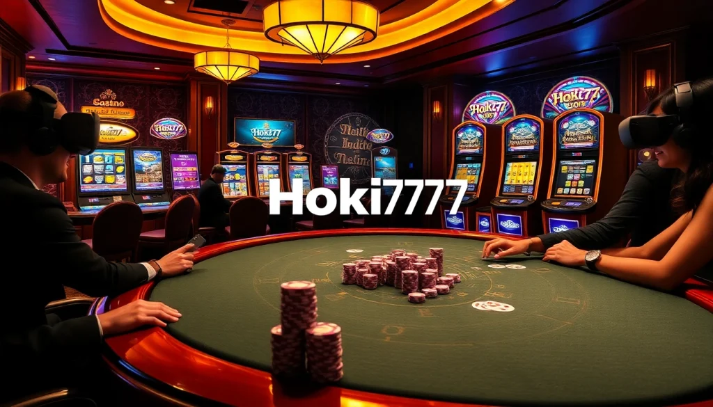 Experience the excitement at Hoki77 link with players engaged in thrilling casino games.