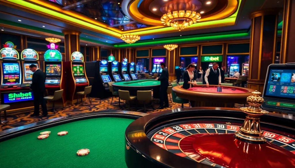 Experience thrilling gameplay at Shbet with vibrant casino tables and engaging betting activities.