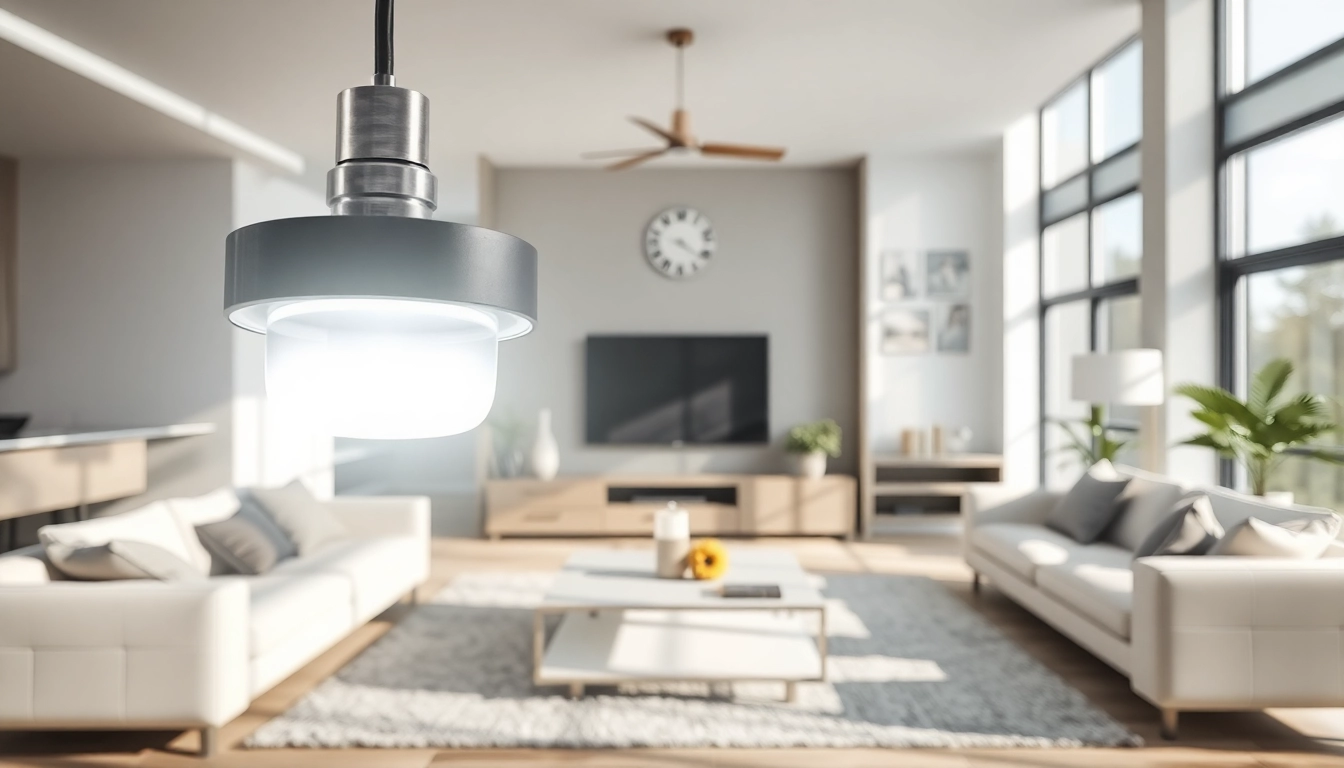 Sleek Illumination beautifully highlights a modern living room setting.