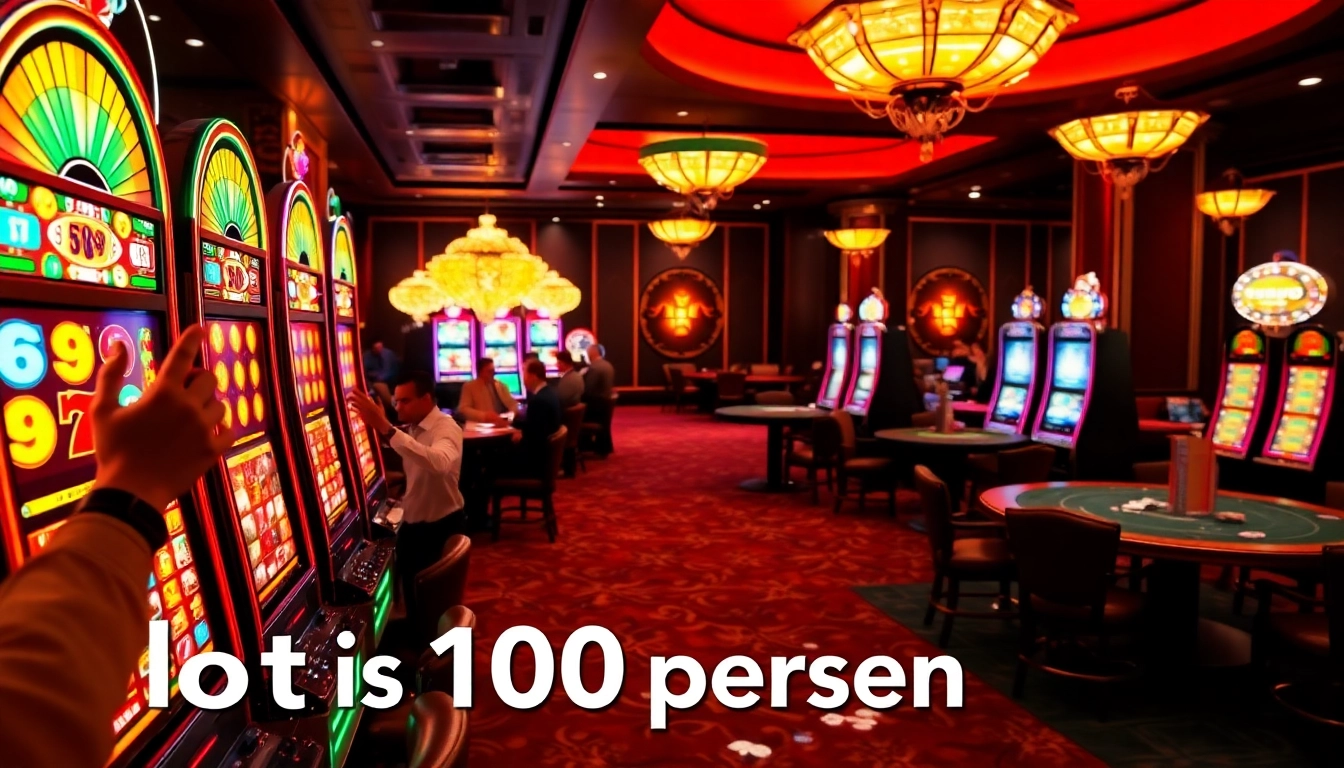 Rasakan sensasi menang dengan slot bonus 100 persen di kasino mewah.