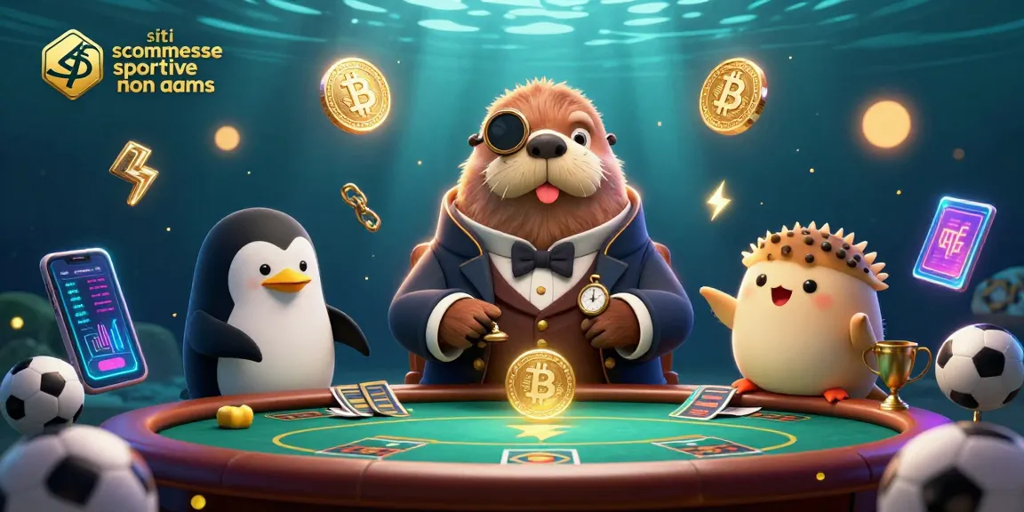 Scopri i migliori siti scommesse sportive non AAMS con un divertente tricheco che gioca a poker sott'acqua
