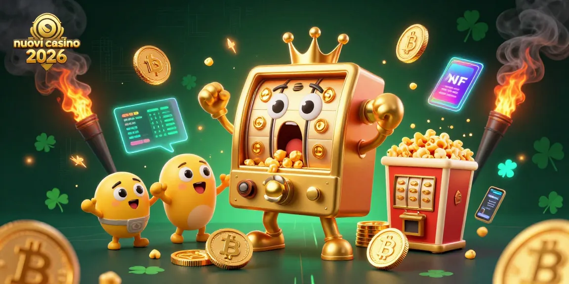 Slot machine sorprendenti nei nuovi casino 2026 mentre vincono monete d'oro e sprigionano dolci sorprese.