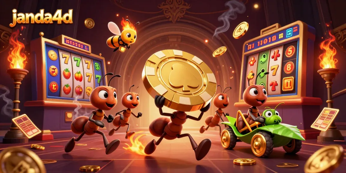 janda4d menghadirkan pengalaman bermain slot online dengan karakter 3D menarik dalam ilustrasi penuh warna.