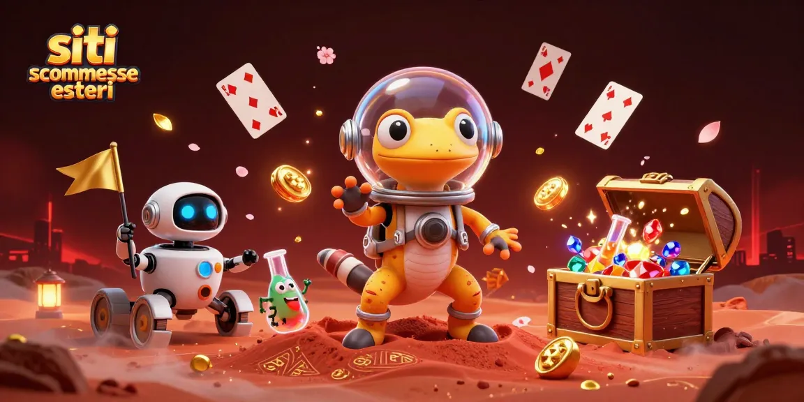 Scommetti e vinci con i migliori siti scommesse esteri affrontando il gioco in un casinò dorato su Marte.